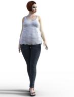 clipart of female adult pose