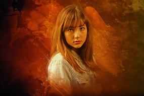 photo of the girl on the cover of the book