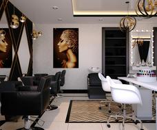 interior of a modern beauty salon