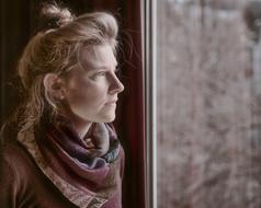 young serious Woman, Portrait