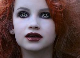 portrait of a girl with beautiful eyes