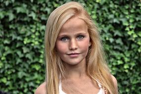 portrait of a pretty blond girl