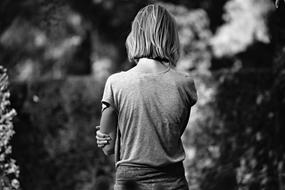 Woman Solitary in park