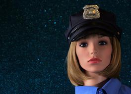 Ä°llustration of fake Policewoman