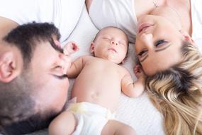 Family and Newborn Baby