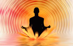 meditation woman drawing