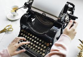 old Technology Machine Typewriter