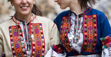 Bulgarian Folk Costume person
