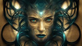 fantasy portrait face drawing