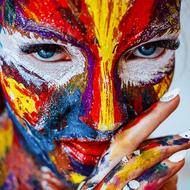 Paint Makeup Girl drawing