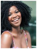 portrait of a happy smiling African-American woman