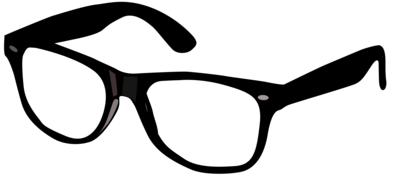 Clip art of eye glass icon