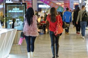 girlfriends at shopping