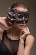 beautiful Woman in mask