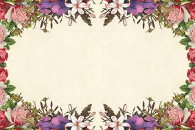 flower vintage roses board