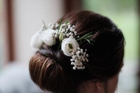 Bride Hair Wedding flowers