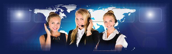 photo of three call center dispatchers