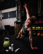 girl doing Fitness Exercise in Gym