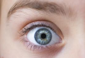 photo of a surprised female eye