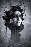 face Cover Portrait
