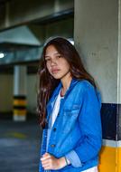 portrait of Woman at car park