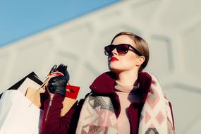 fashion model in sunglasses