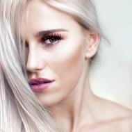 Face of Young blonde Woman