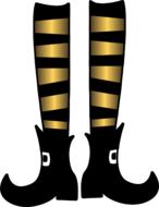 isolated witch legs