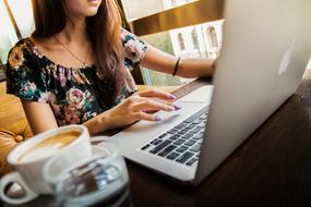 Apple mac and Coffee