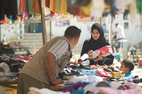 Colorful market in Tunisia