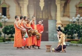 Monks Praying
