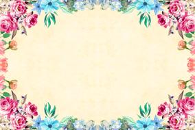 Vintage flower background clipart