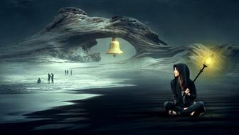 Fantasy Beach Atmosphere as a drawing