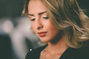 photo of blonde with stylish haircut