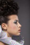 fashion portrait of a young model