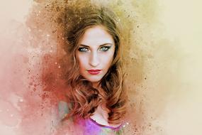 woman girl beauty drawing