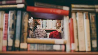 Library Books and people