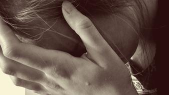 Woman Desperate Sad hand
