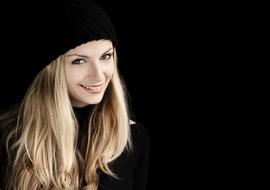 pretty smiling blonde