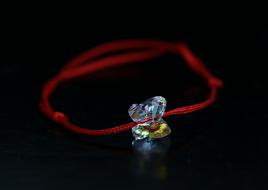 Red Bracelet with Butterfly