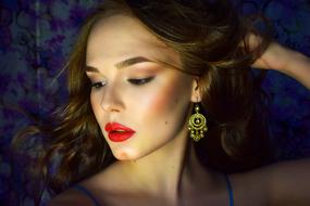 portrait of a woman with beautiful make-up