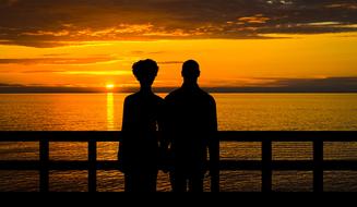 Couple Romantic sunset