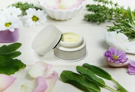 jar with skin care