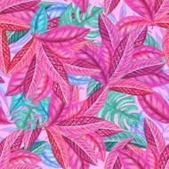 colorful leaves of tropical plants, background