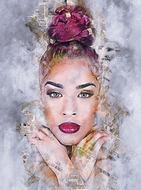 woman skin glamour drawing