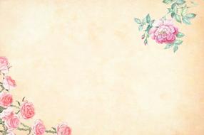 flower background as a watercolor drawing