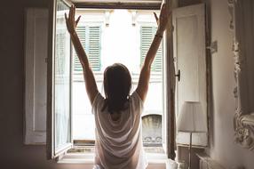 Window Morning girl