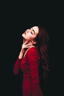 profile photo of a girl in a red dress