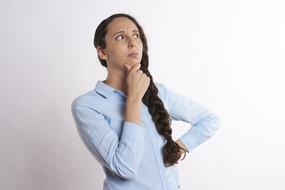 Thinking Person girl