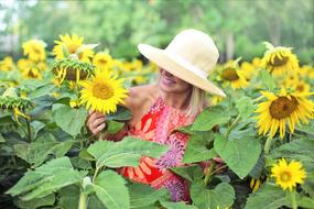 Sunflowers girl